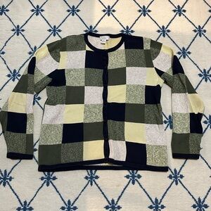 Vintage Christopher & Banks Cardigan Colorblock Sweater